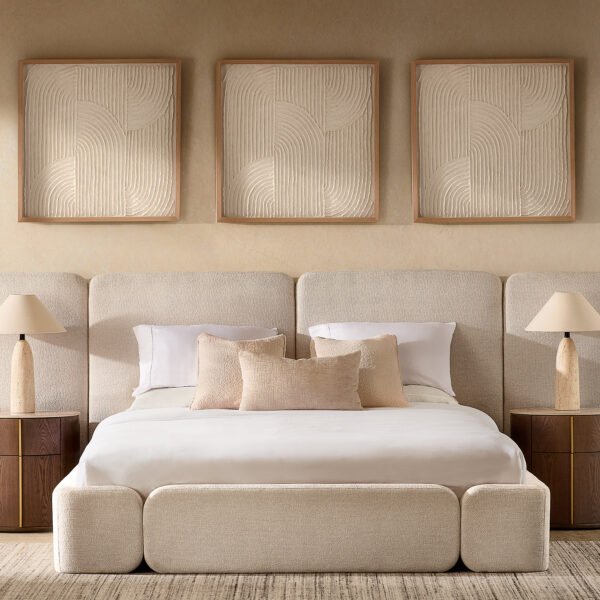 Arcadia Warm Ivory Queen Bed